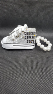 Chucks & Pearls Commemorative Key Chain