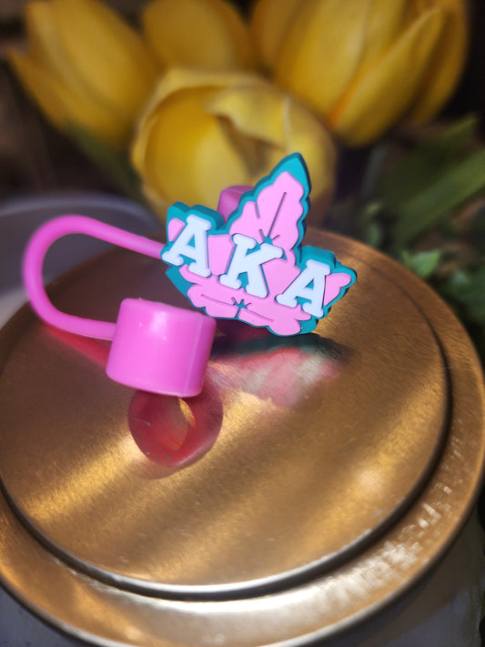 SIS-Ivy & Pink Straw Topper