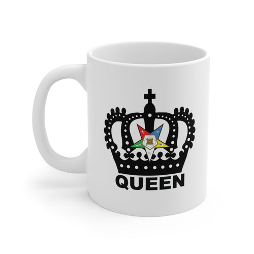 Queendom White Ceramic Mug