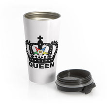 Load image into Gallery viewer, Queendom Stainless Steel Travel Mug - White